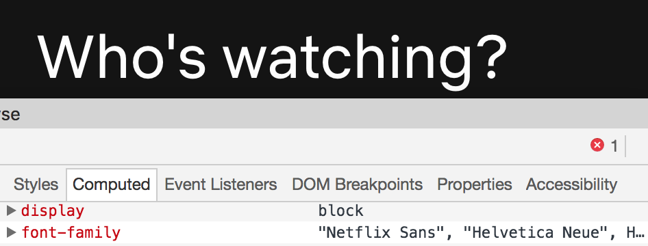 Who's watching? - Netflix Sans